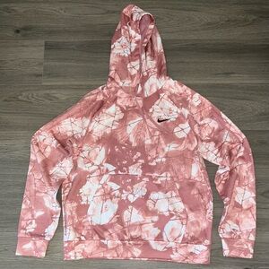 Nike Pink Tie-Dye Hoodie